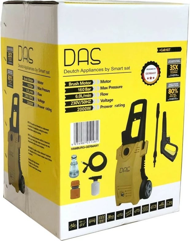 Makine Autolarje 1800w 135bar 10m Zorre