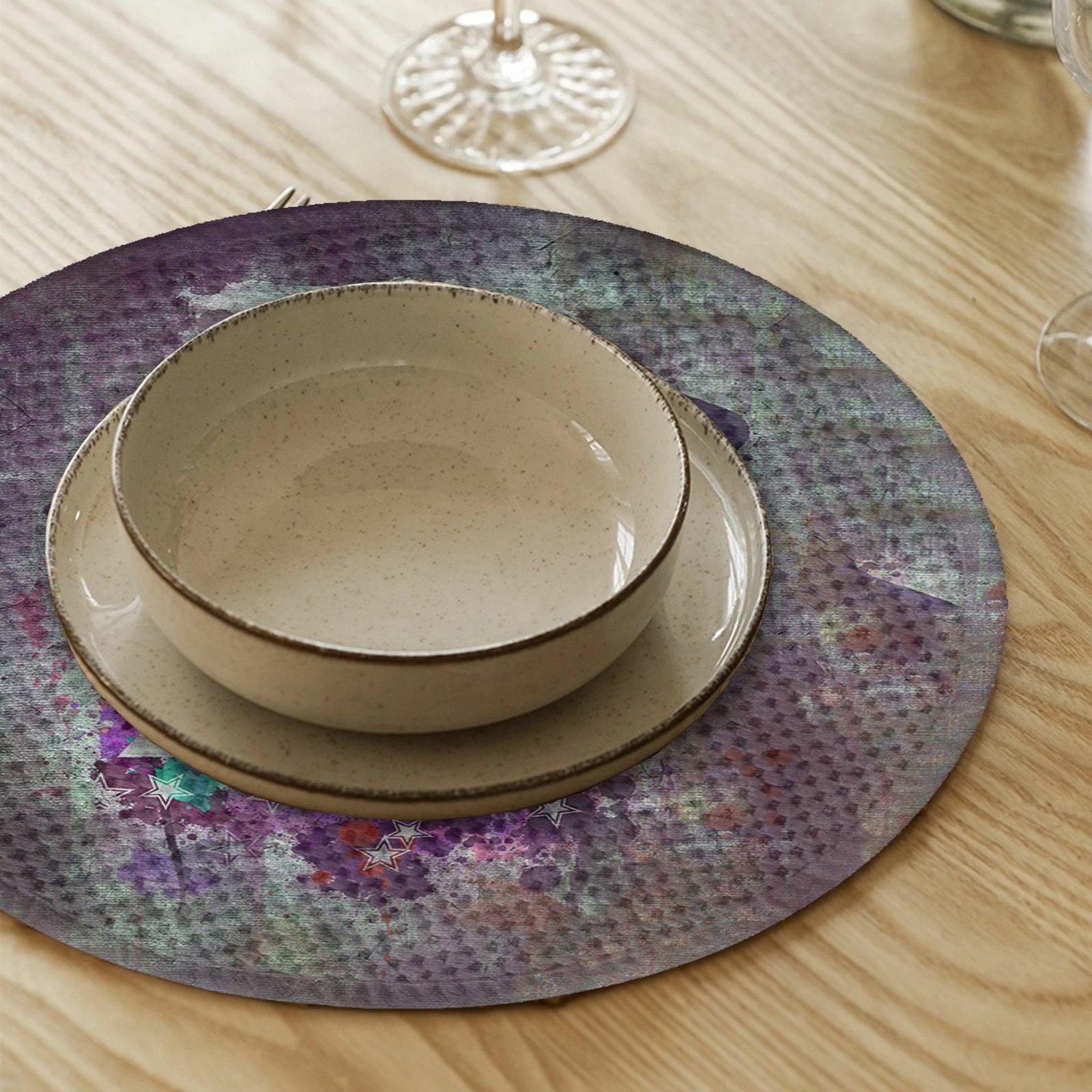 Set nënshtrues tavoline Hermia Concept, shumëngjyrësh, 2825Supla, 4 copë