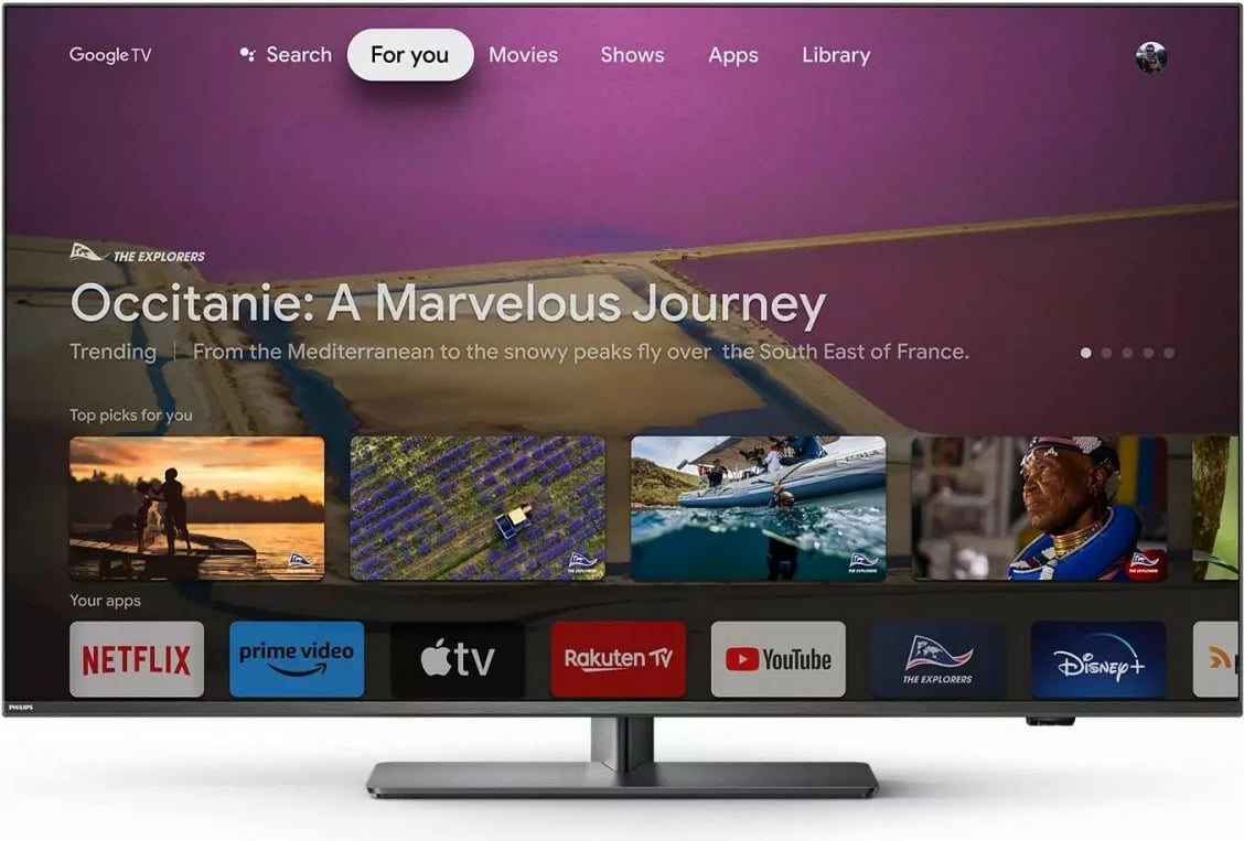 Televizor LED Philips 43PUS8818/12, 43 inç, 4K UHD, Ambilight, Smart TV, i zi