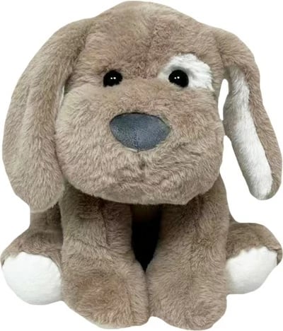 Lodër pelushi TULILO Teddy Bear Bruno, 30 cm, kafe/gri/bardhë