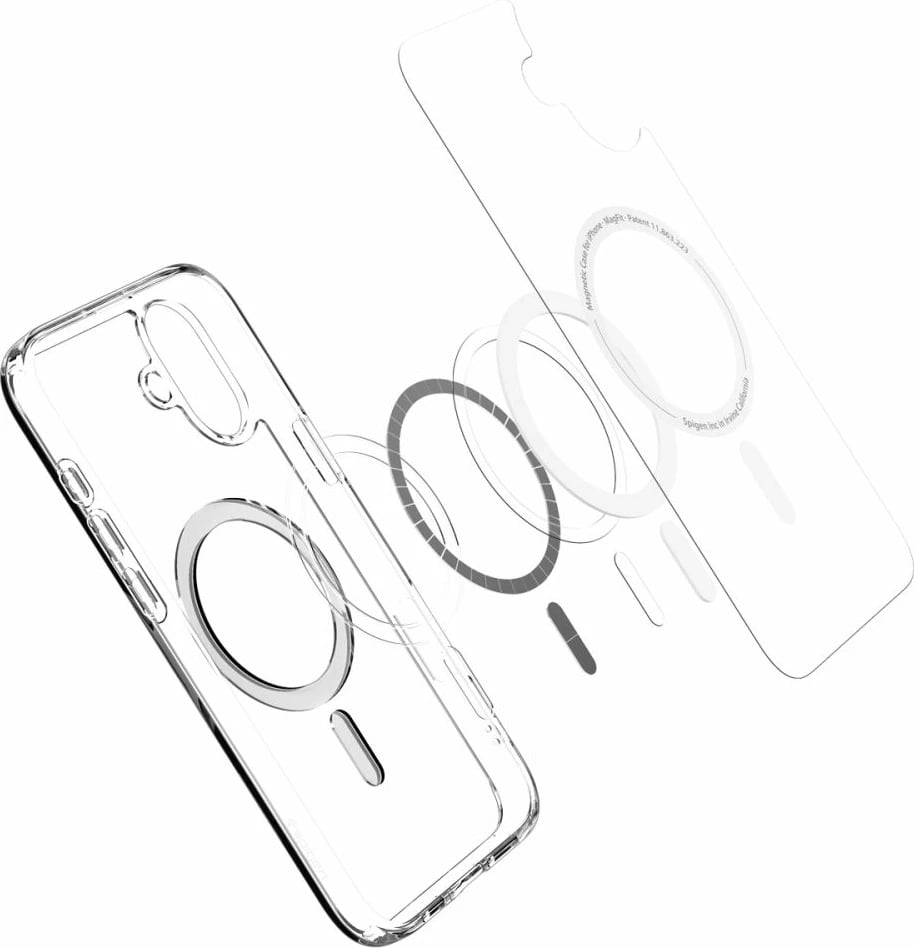 Mbështjellës Spigen Ultra Hybrid MagSafe për iPhone 16, Bardhë