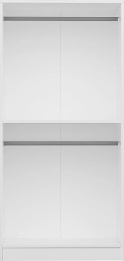 Dollap me pasqyrë, ngjyrë e bardhë, Skye Decor, 90x52x190cm