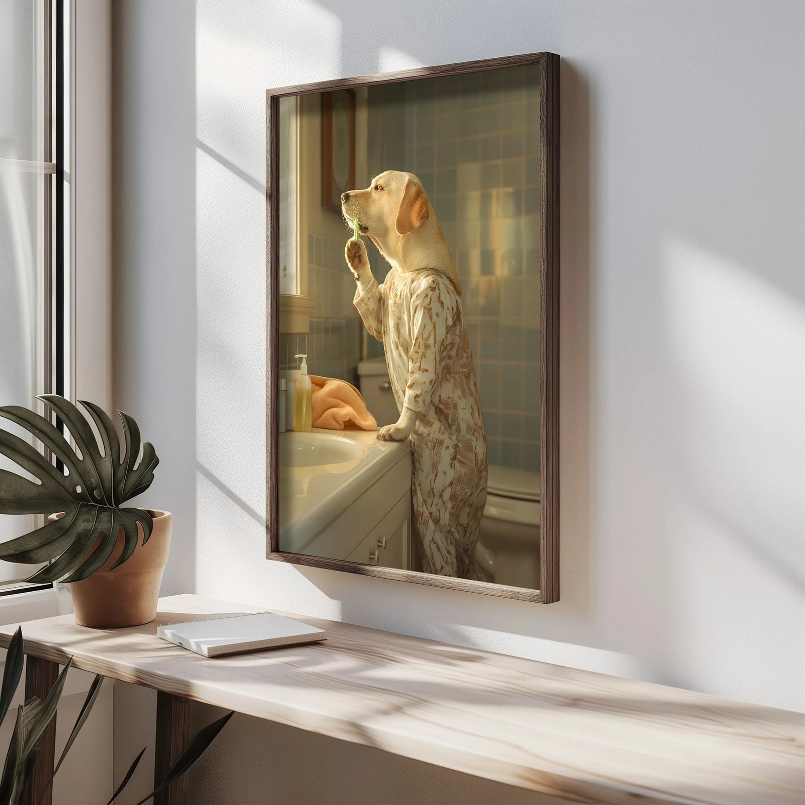 Pikturë dekorative me kornizë MDF, Wallity, HUM062, shumëngjyrëshe, 50x70x3.5cm