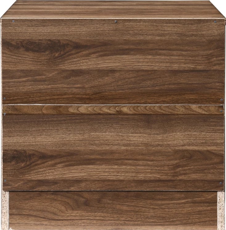 Komodinë POLO me 2 sirtarë, ngjyrë arre, 45x35.5x45