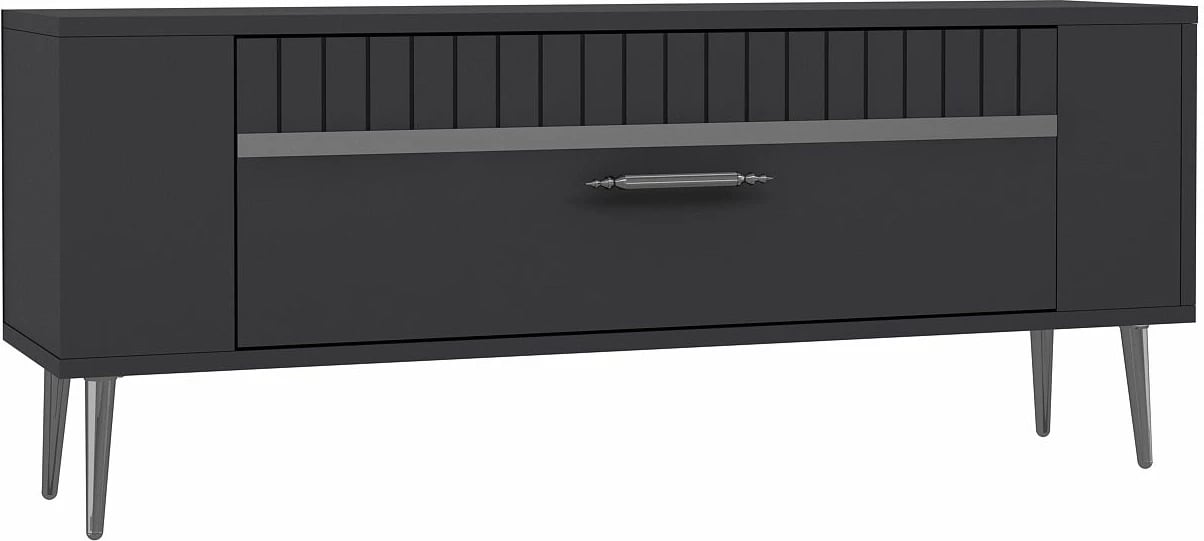 Komodë TV Skye Decor, Retrolp1, anthracite, silver