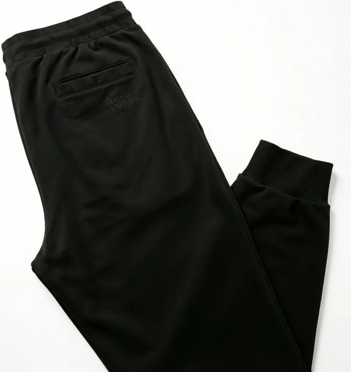 Pantallona sportive për meshkuj Armani Exchange, të zeza