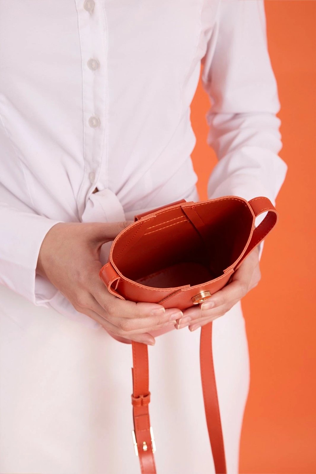 Çantë shpatullës Zoozie Bags, Baku, portokalli