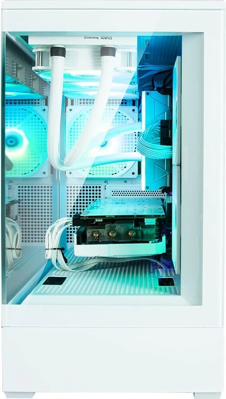 Kasë Zalman P30 White V2, Mini Tower, ARGB, Micro ATX, xham i temperuar, e bardhë Kasë Zalman P30 White V2, Mini Tower, ARGB, Micro ATX, xham i temperuar, e bardhë