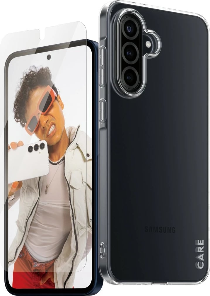 Mbështjellës PanzerGlass për Samsung Galaxy A36 5G, set 2-në-1, transparent