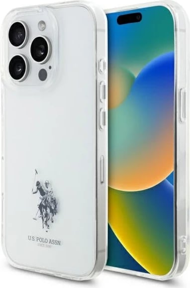 Mbështjellës U.S. Polo Assn. USHCP15XUSMT për iPhone 15 Pro Max 6.7", Transparent
