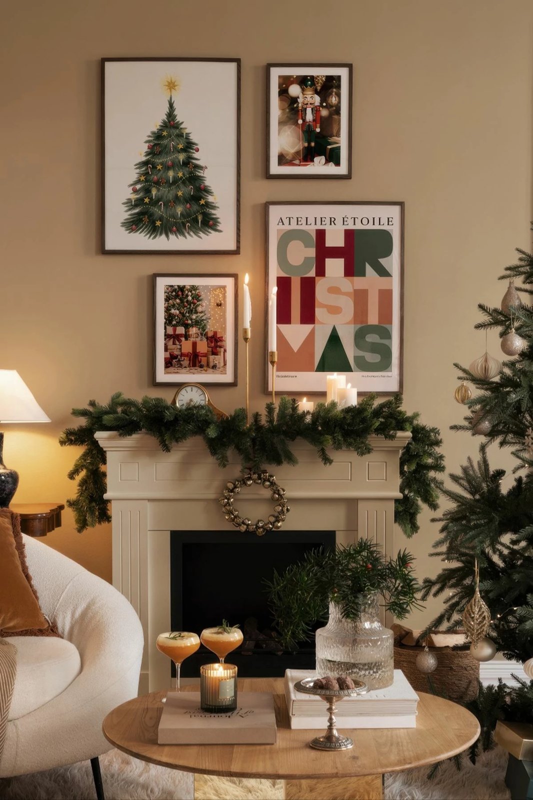 Set pikturash dekorative me kornizë (4 copë), Wallity, Nwyearmdl2