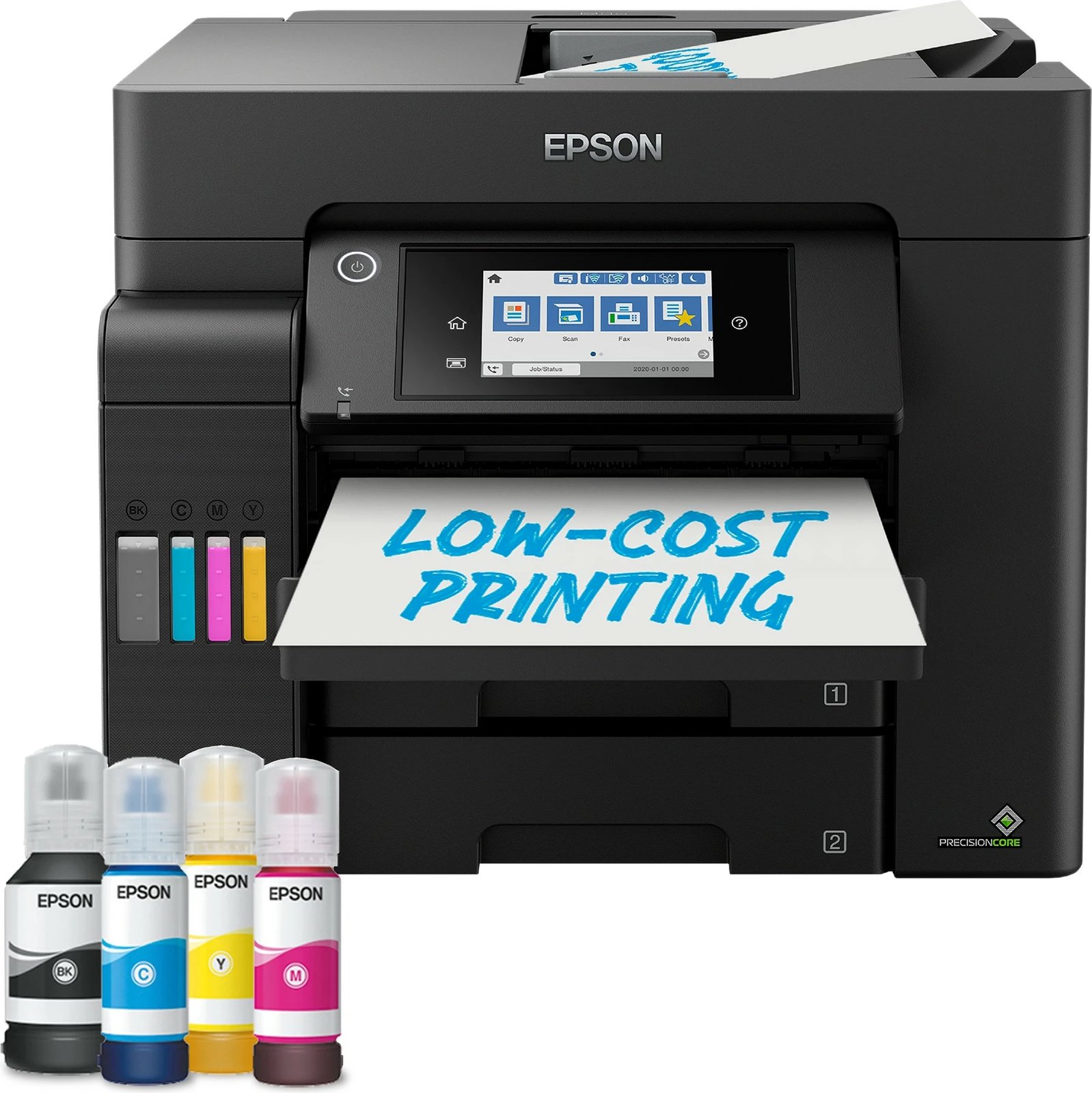 Printer multifunksional Epson EcoTank ET-5805, A4, me ngjyra, me ekran prekje, i zi
