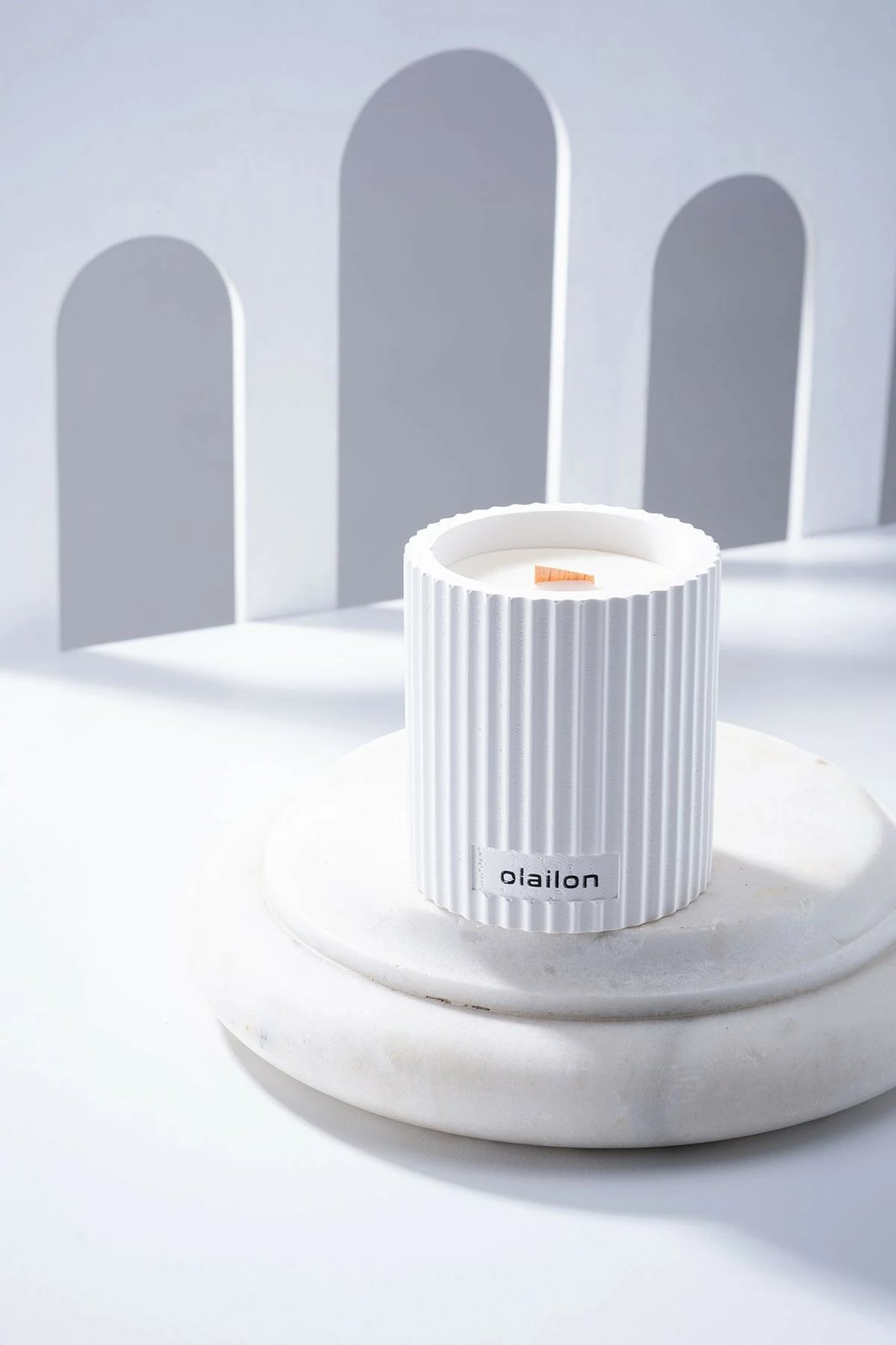 Qiri dekorativ Aberto Design Damla, i bardhë