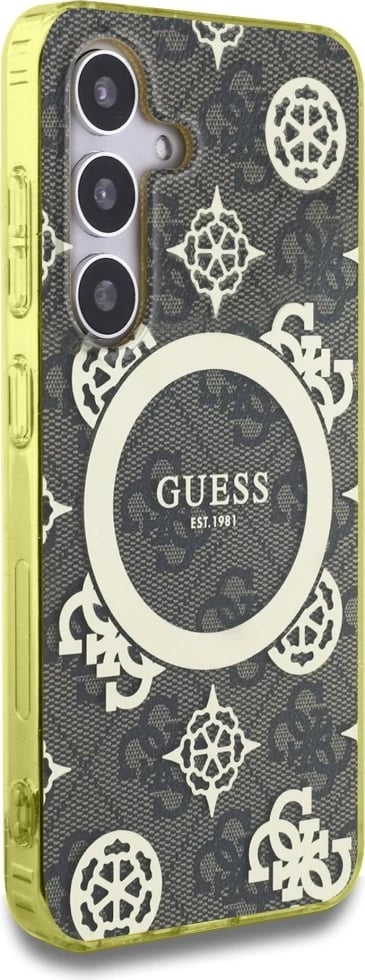 Mbështjellës Guess për Samsung Galaxy S25, MagSafe, Peony Pattern, Kafe Mbështjellës Guess për Samsung Galaxy S25, MagSafe, Peony Pattern, Kafe