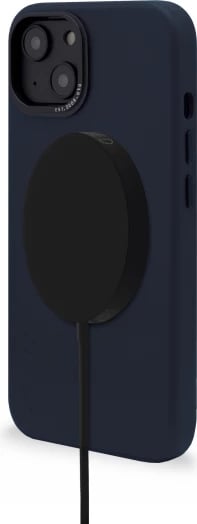 Mbështjellës lëkure Decoded me MagSafe për iPhone 14 Plus, blu e errët
