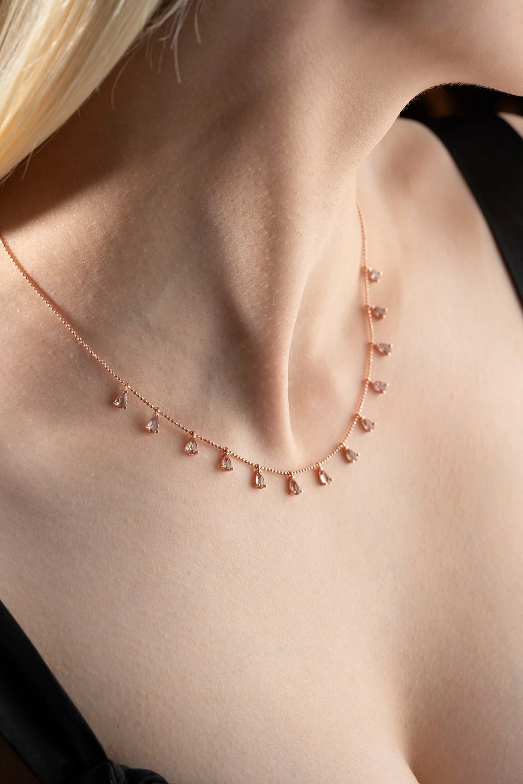 Qafore argjendi Jumeon, ngjyrë rozë ari dhe vjollcë, NRZ1090