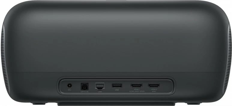 Projektor JMGO O2S Ultra 4K JA1/8T2, laser trefish, 3600 lm ISO, UST 0.16:1 deri 150", Wi‑Fi/BT, Google TV, antracit