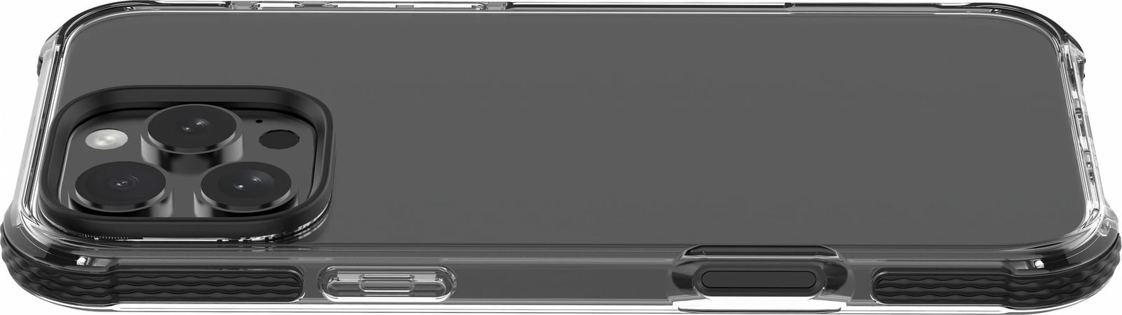 Mbështjellës Cellularline Tetra Force Strong Guard për iPhone 16 Pro, 6.3", e zezë