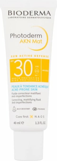 Krem dite BIODERMA Photoderm AKN Matifying Fluid unisex SPF30 40ml