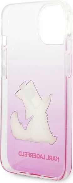 Mbështjellës Karl Lagerfeld Choupette Fun për iPhone 14 Plus 6.7", rozë