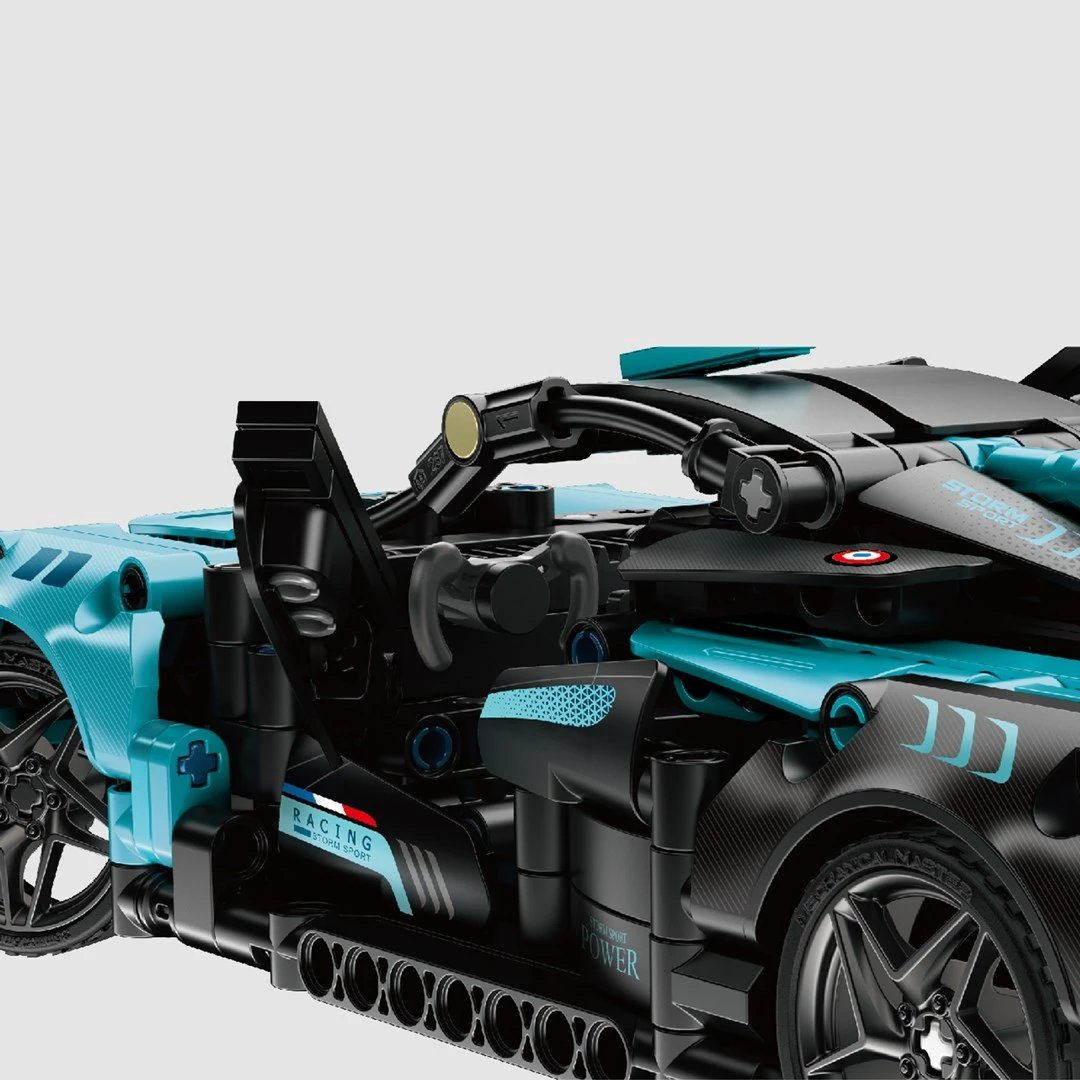 Set blloqesh ndërtimi IM MASTER 8046, makinë garash RC, 439 pjesë, kaltër