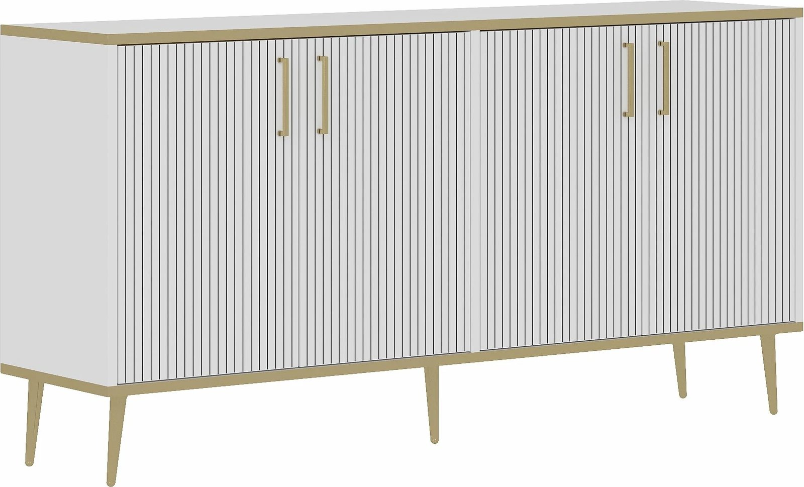 Konsol Skye Decor, poliestër, e bardhë