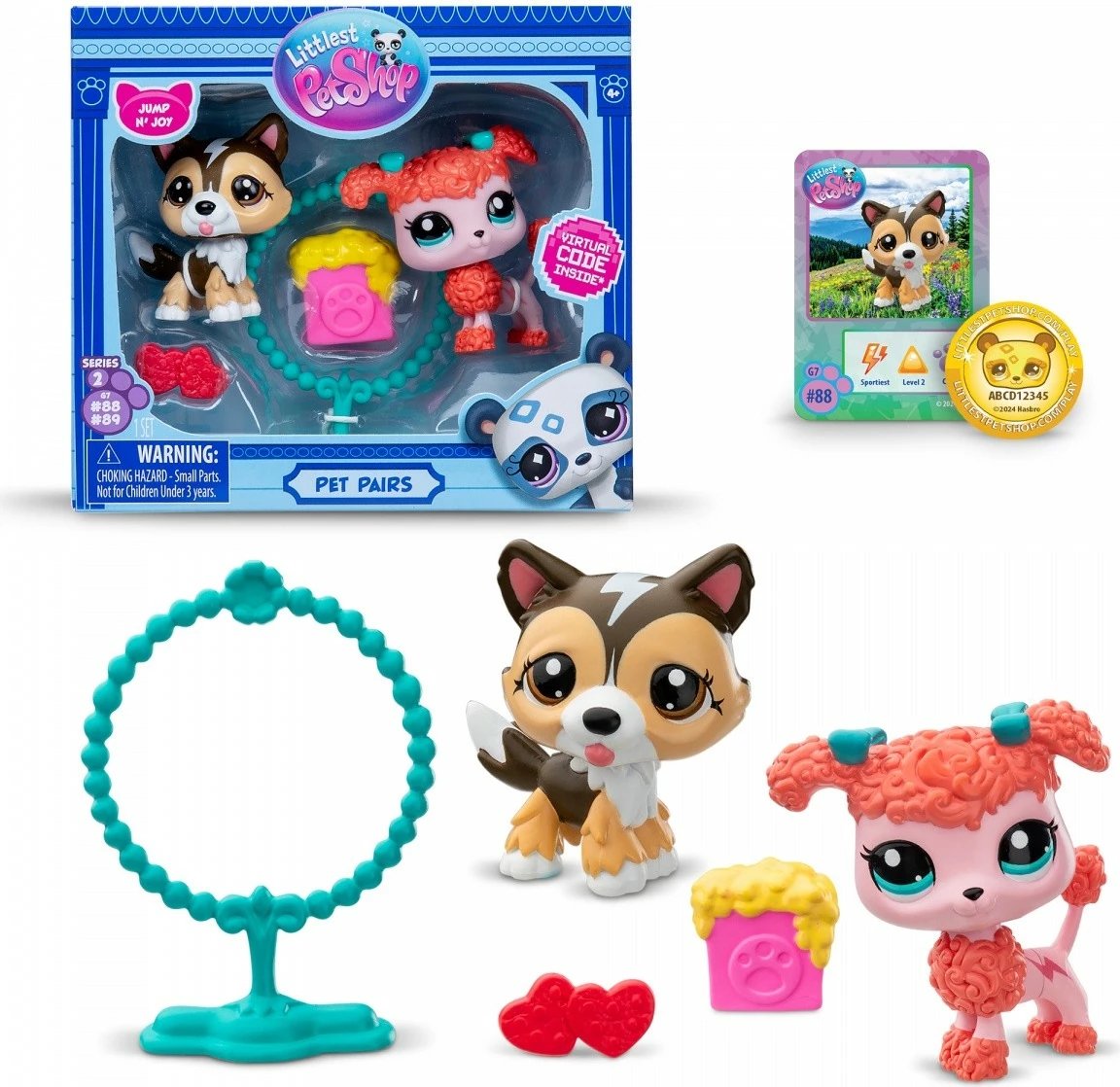 Set figurina Littlest Pet Shop Tm Toys LPS00620, 2 copë, me aksesorë, shumëngjyrëshe