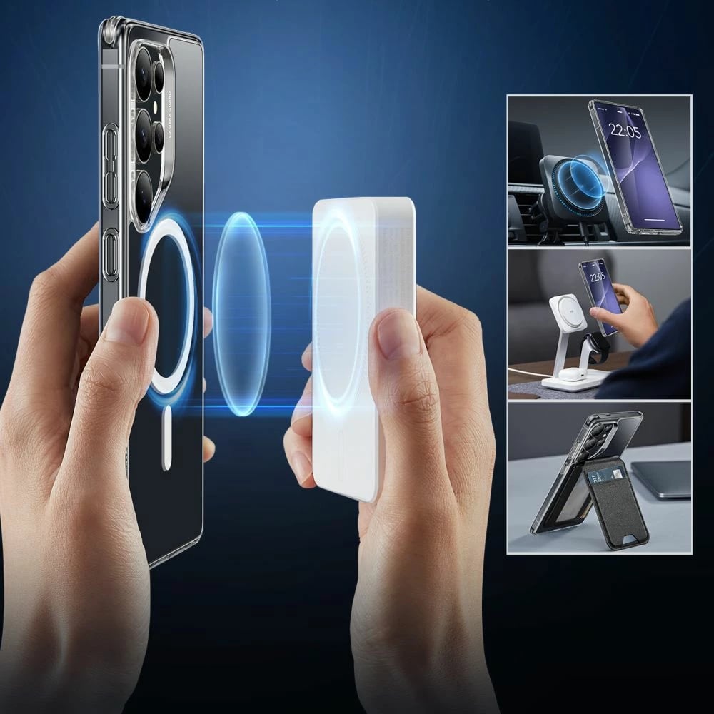 Mbështjellës ESR Classic Hybrid HaloLock për Samsung Galaxy S25 Ultra, Transparent