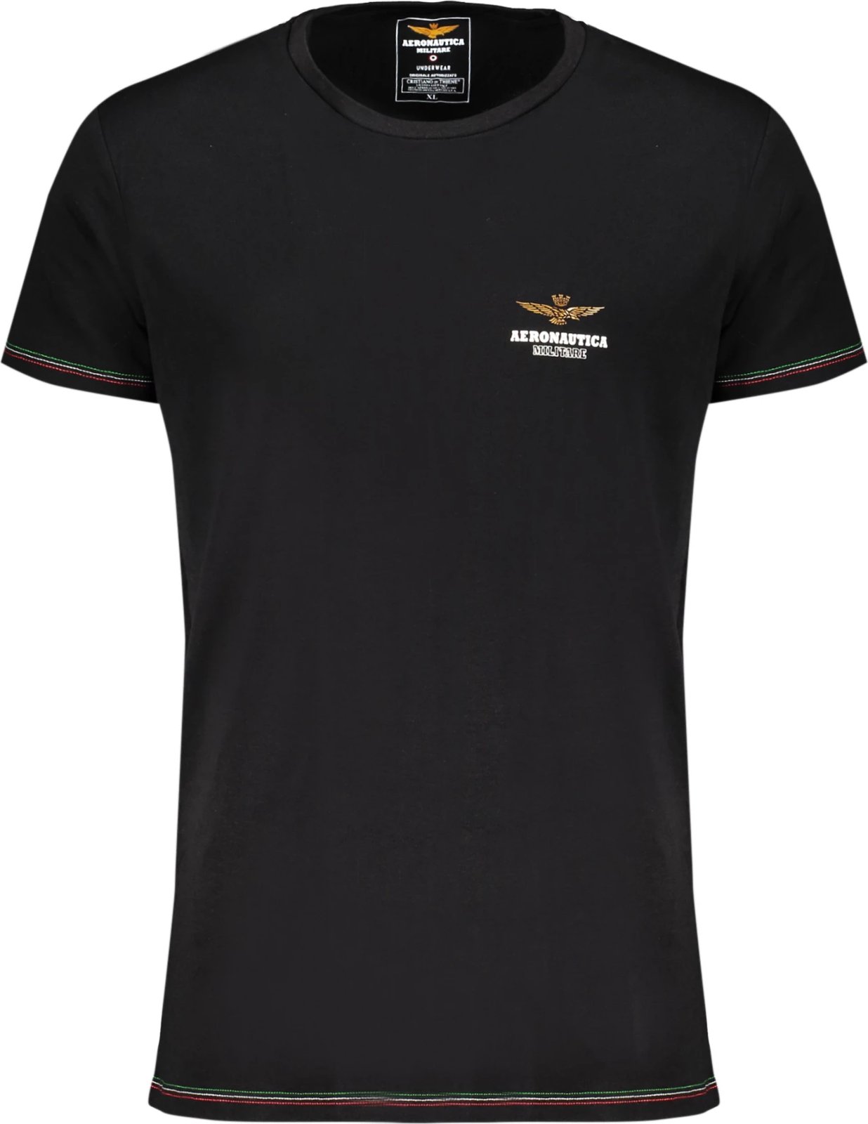 Maicë për meshkuj AERONAUTICA MILITARE, e zezë