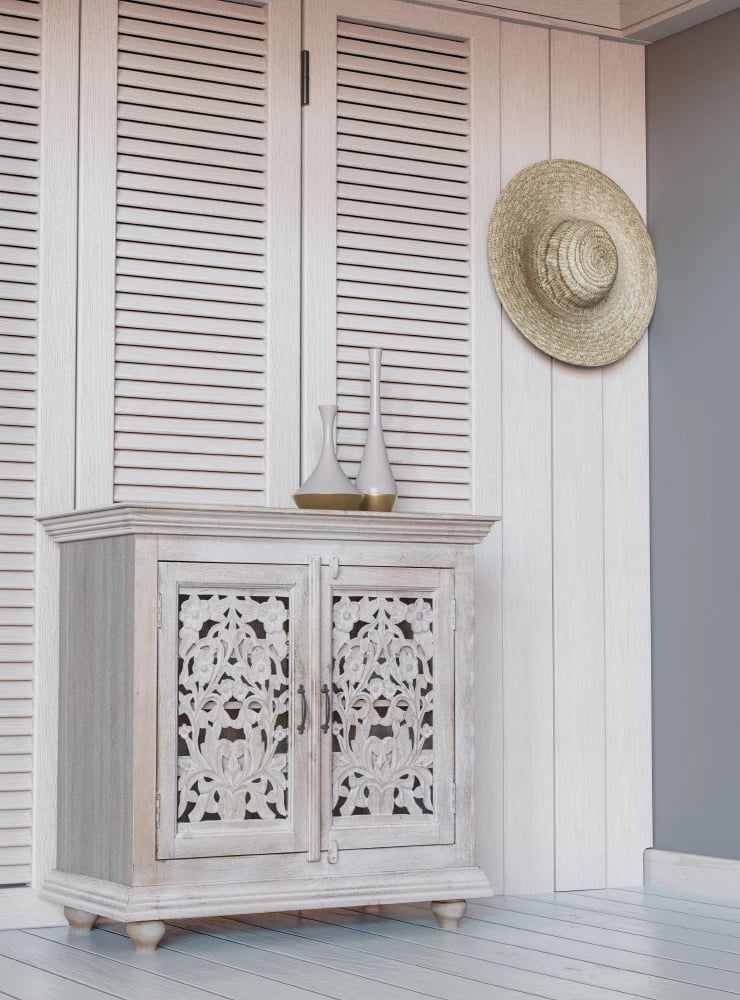 Vazo e gjatë AIMA, qeramikë, ngjyrë gri mat dhe ar, 11x11x41cm