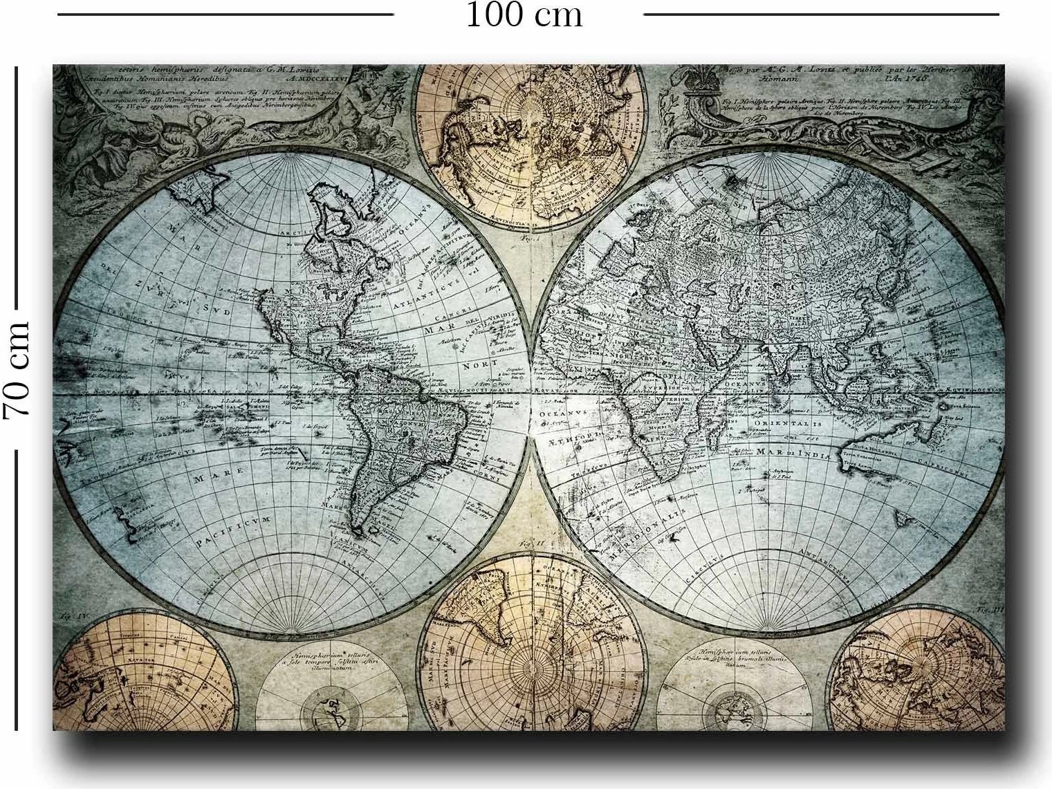 Pikturë dekorative në kanavacë, Wallity, 70100NISC-047, 70x100cm