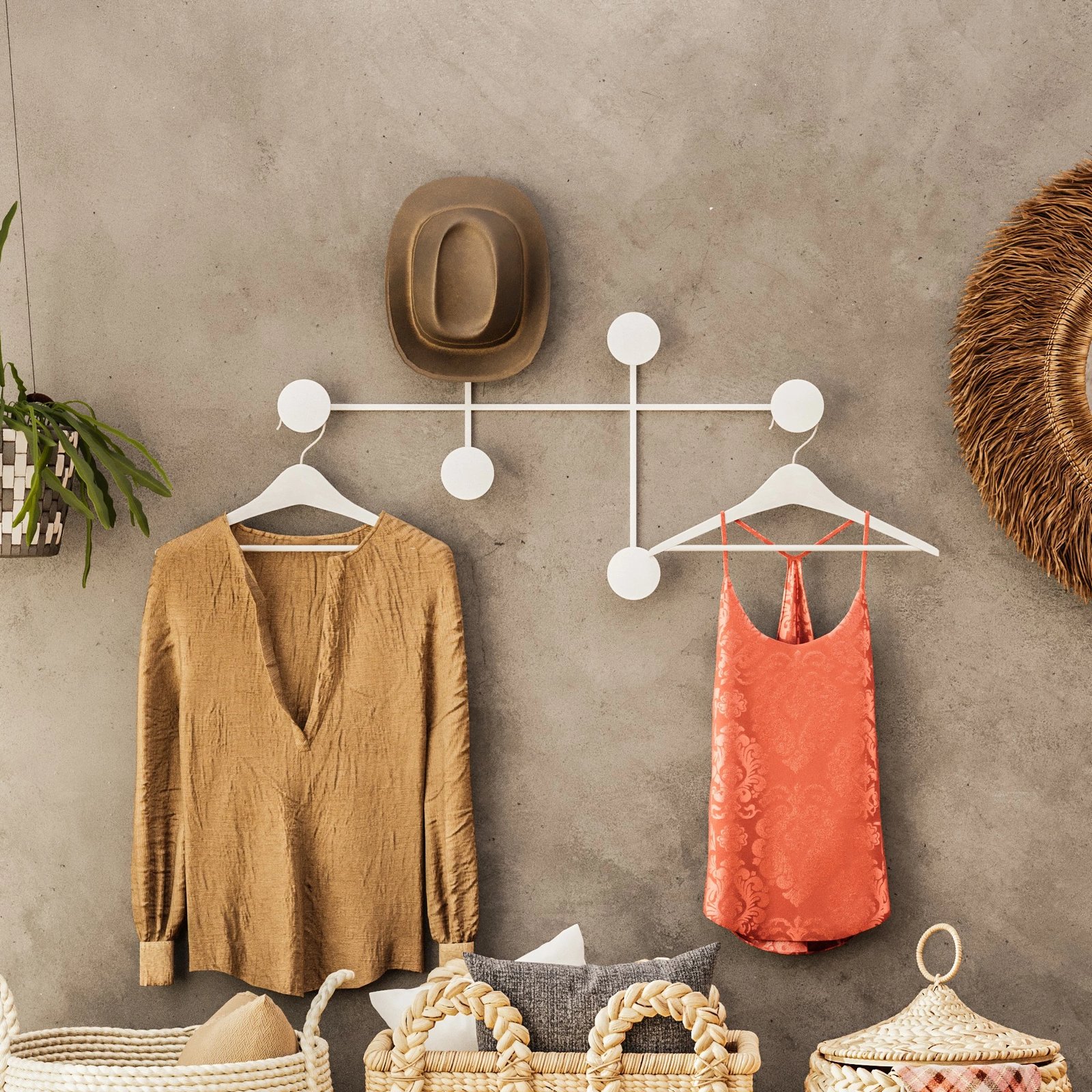 Varëse muri metalike Wallity, Dama-B, e bardhë