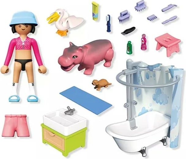 Set lodrash Playmobil Animals & Friends 71950, 34 pjesë, me kafshë dhe aksesorë, shumëngjyrësh