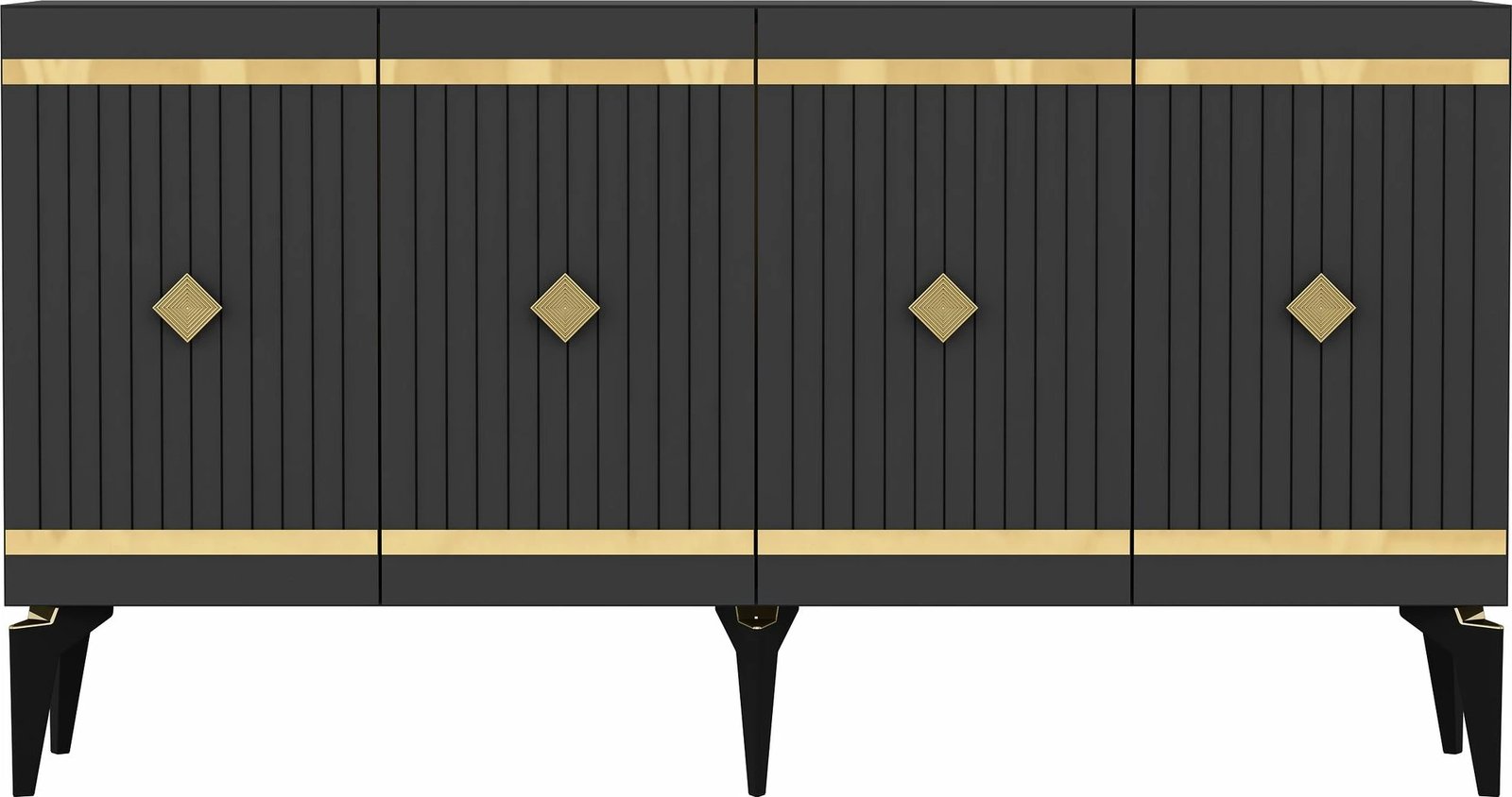 Konsolë Skye Decor, Lenora, antracit, ar