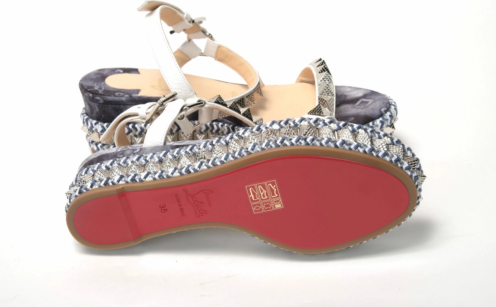 Sandale me platformë për femra Christian Louboutin, shumëngjyrëshe 