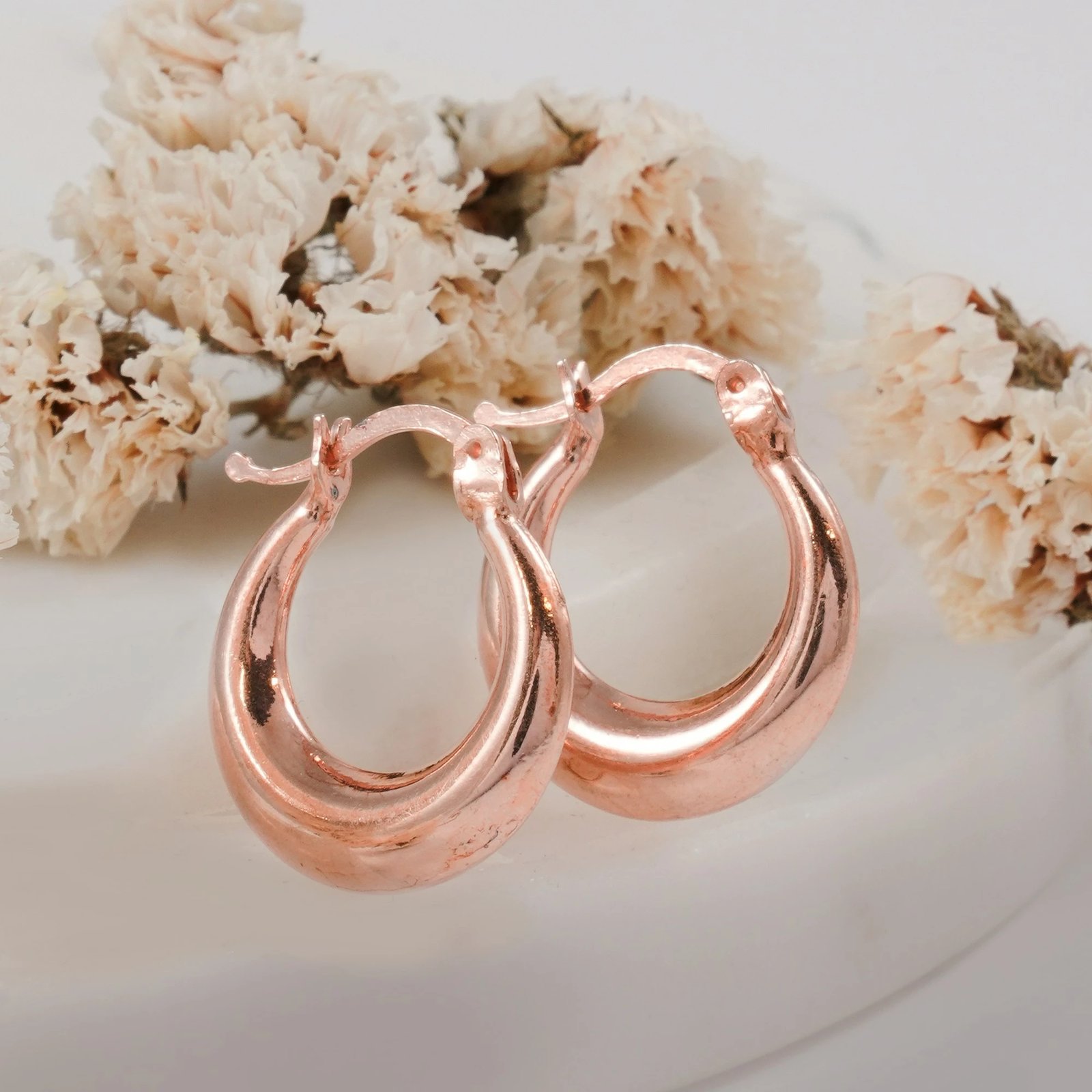 Vathë argjendi ngjyrë rozë gold, Jumeon, 10705ROS