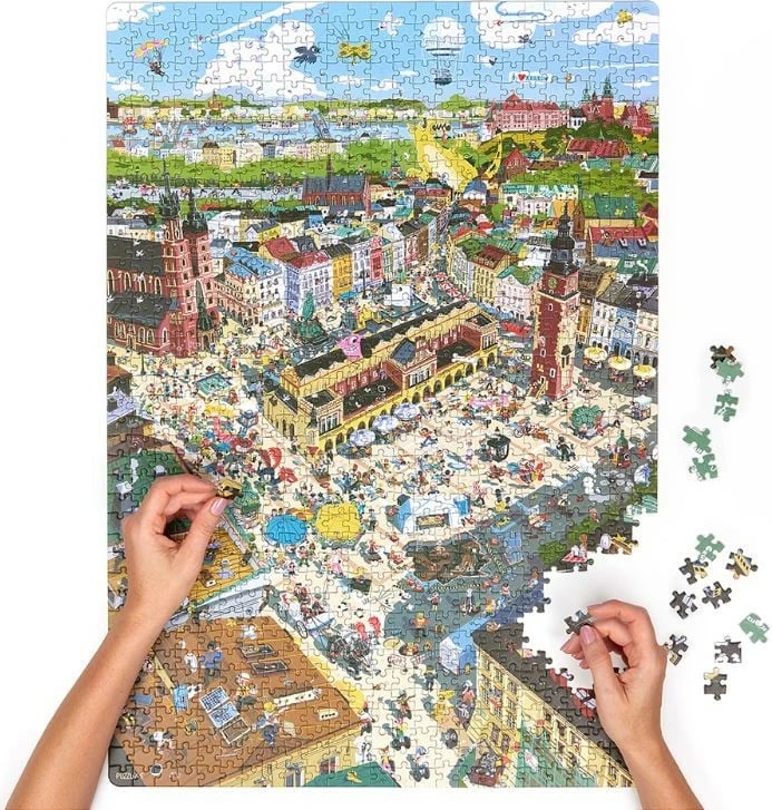 Puzzle CzuCzu Puzzlove City Kraków 1000 pjesë