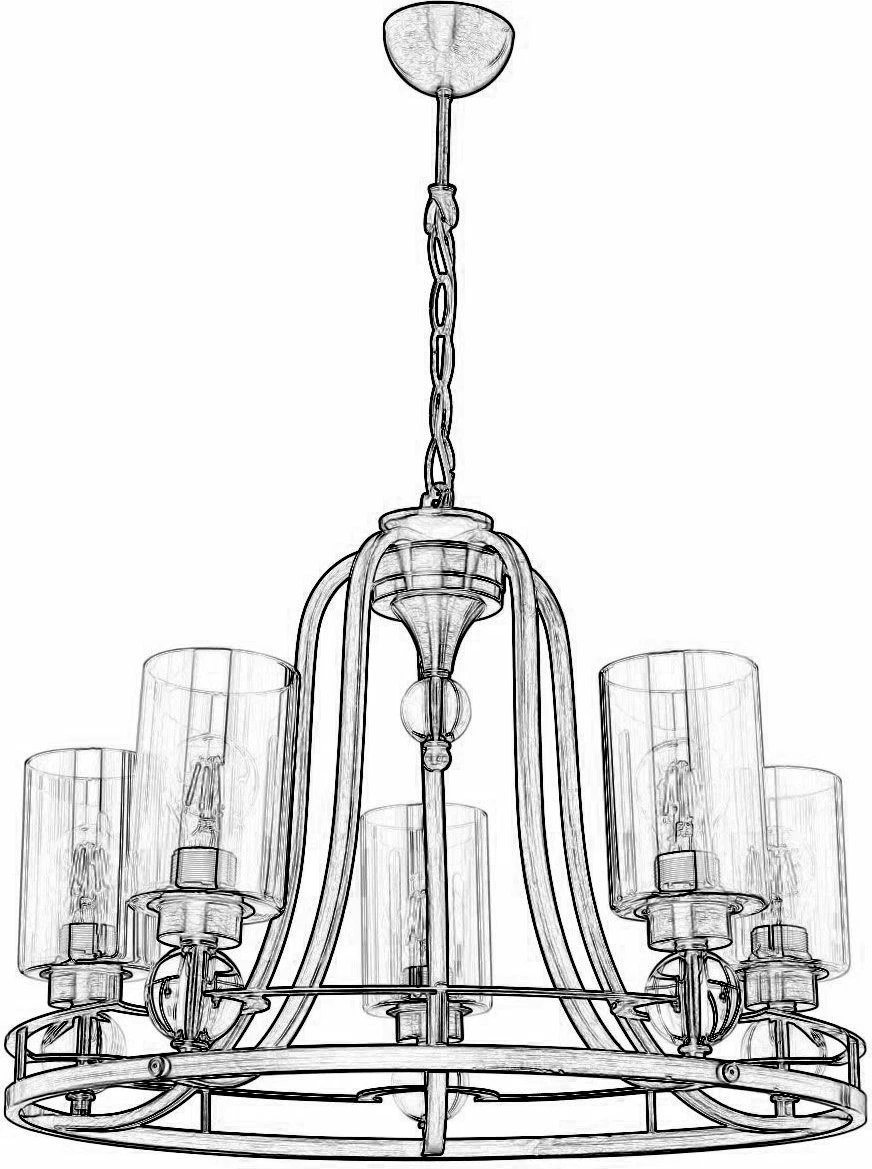 Llambadar Opviq, AV-1597-5E, ngjyrë antike