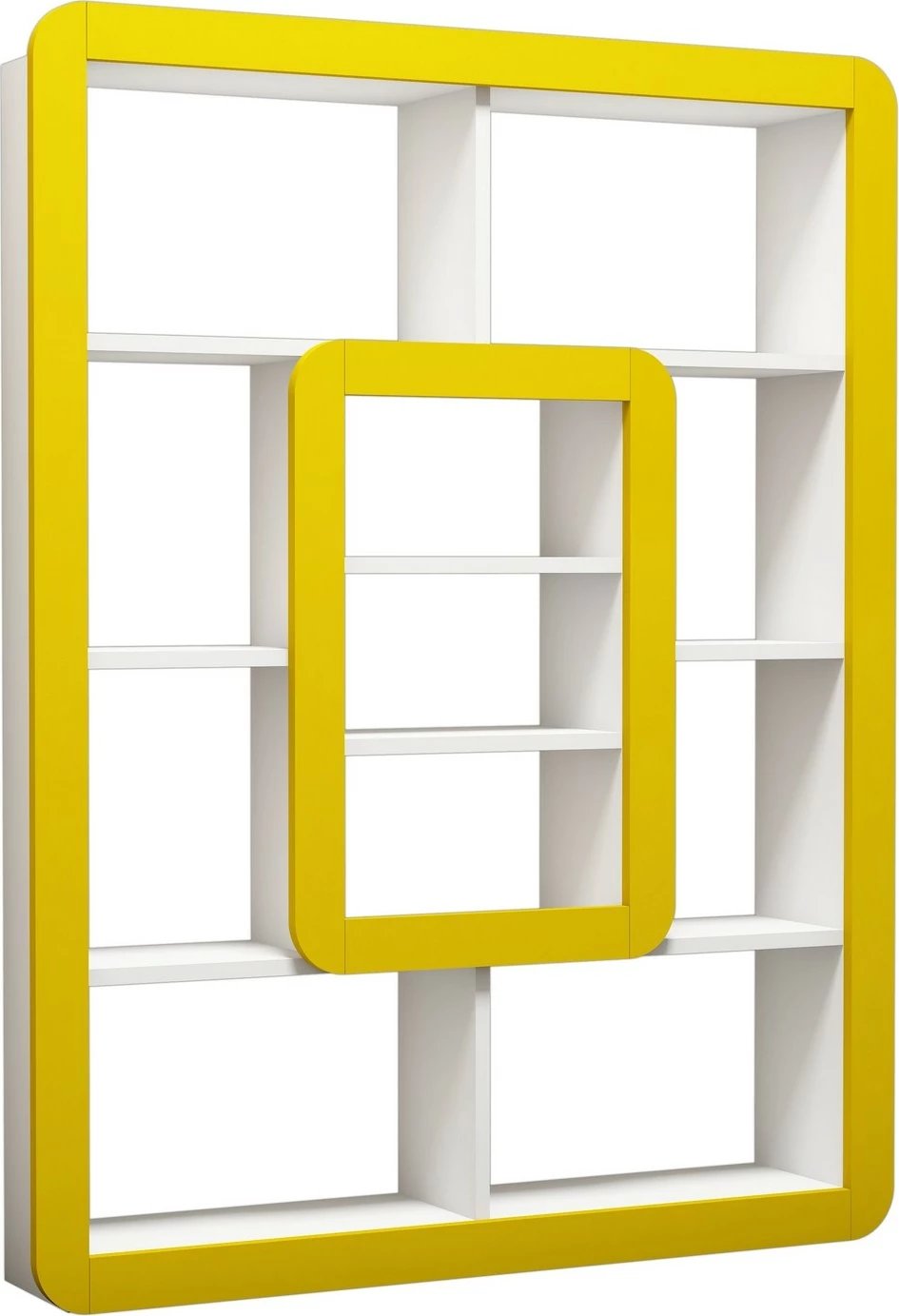 Raft librash Hanah Home, Orkide, bardhë-verdhë