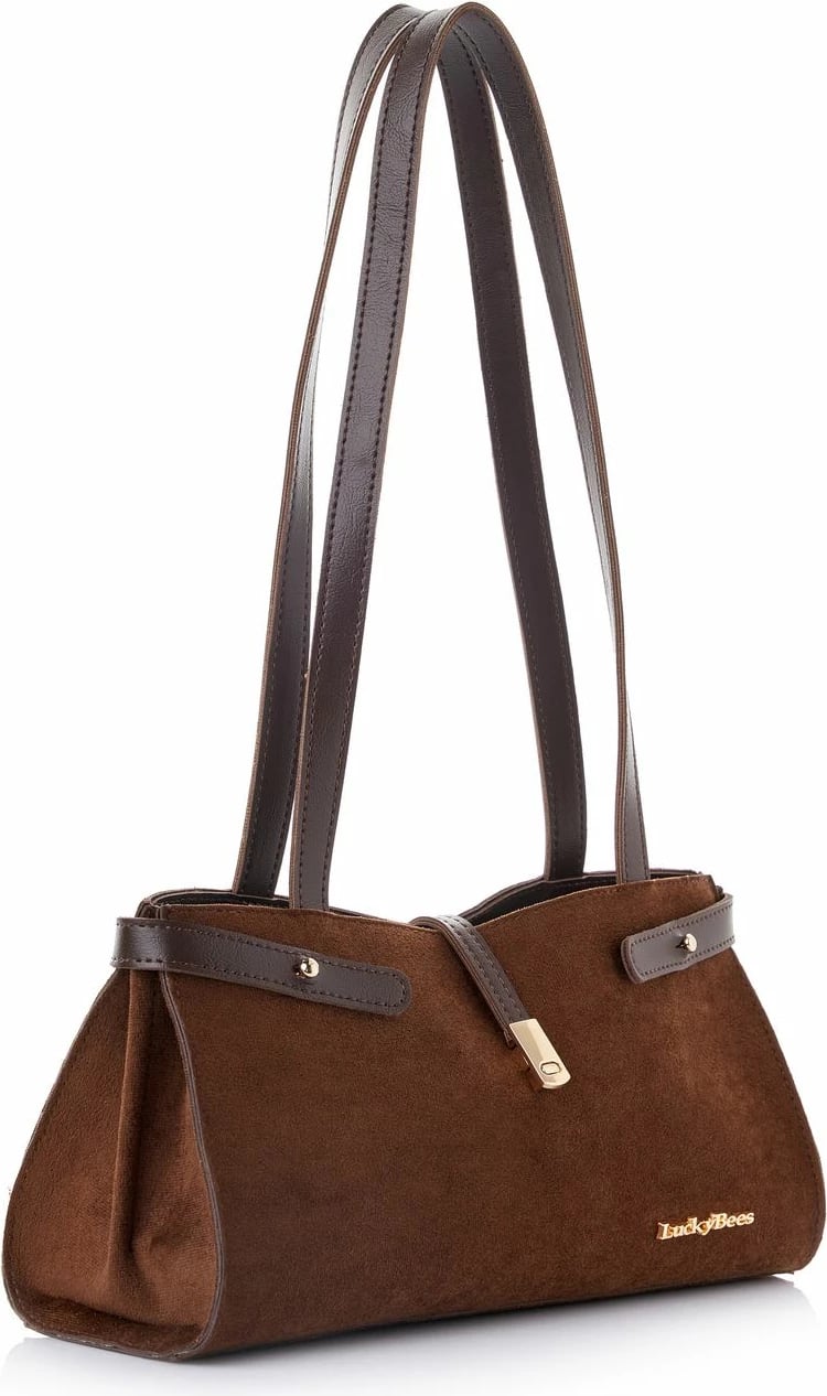 Çantë krahu Lucky Bees, ngjyrë kafe zdrukth, Maya