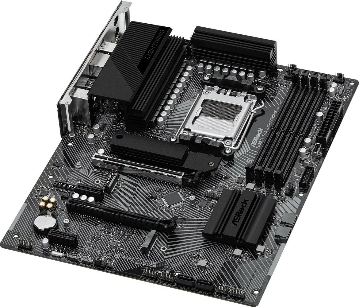 Pllakë amë ASRock B650 PG LIGHTNING, Socket AM5, DDR5, ATX