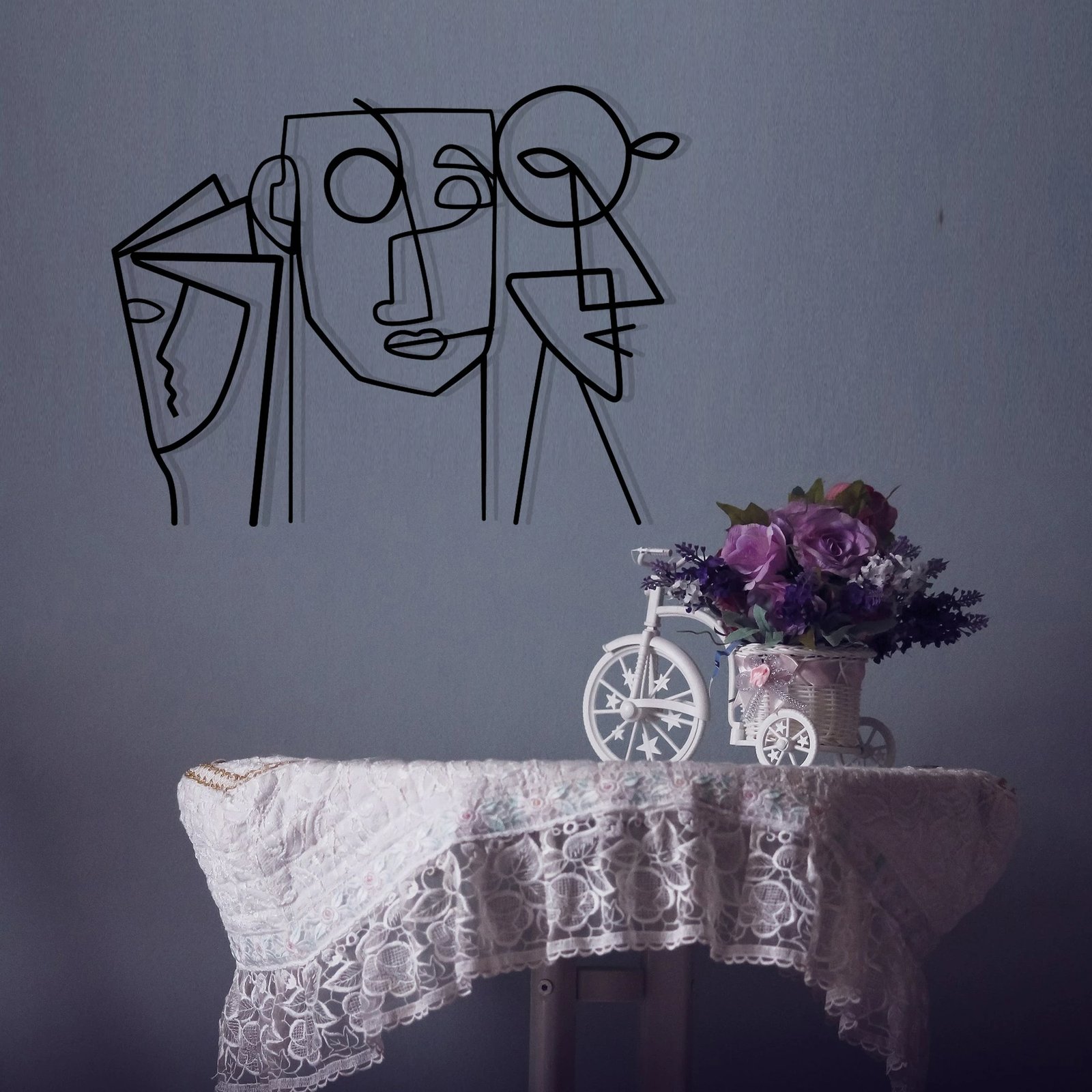 Aksesor dekorativ metalik për mur, Wallity, Aeimnestus