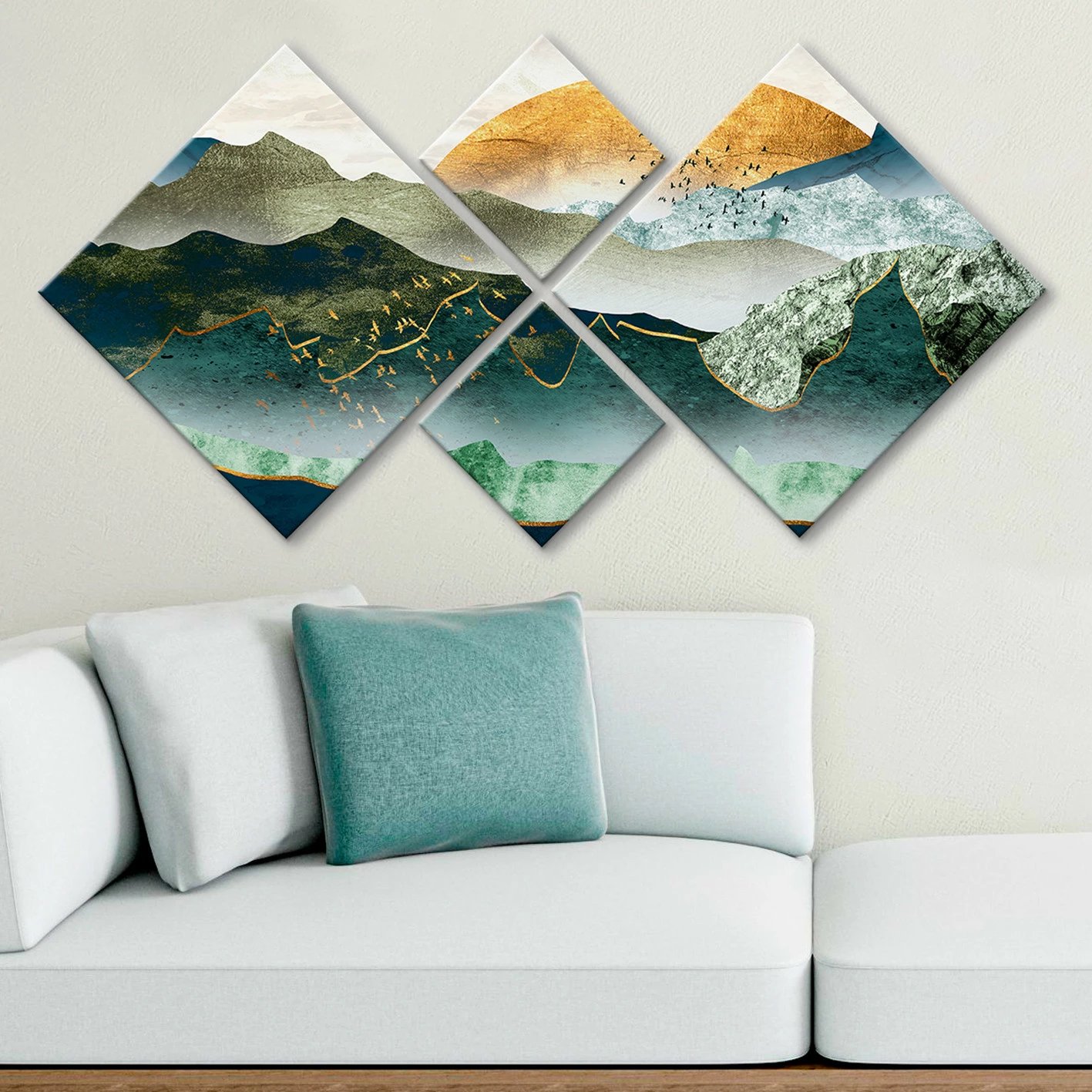 Pikturë dekorative MDF (4 pjesë), Wallity, 4MDF1704053230