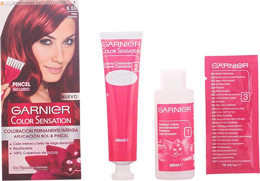 Ngjyrë për flokë Garnier Color Sensation 6.60 Deep Red, unisex