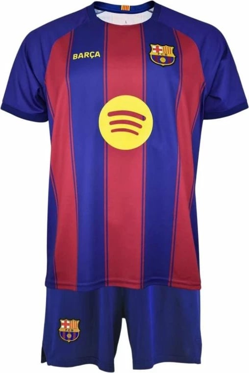 Set tifozësh për fëmijë FC Barcelona Lewandowski, kuqe/kaltër