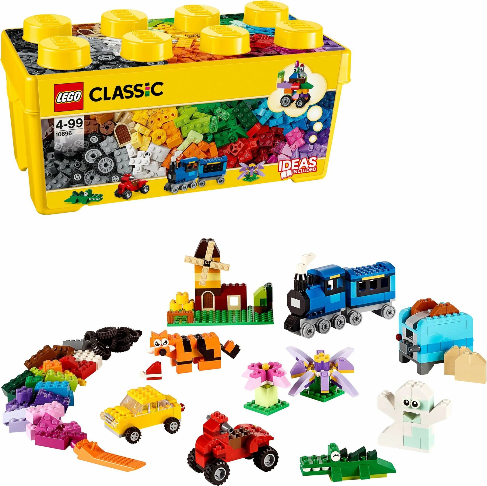 Set ndërtimi LEGO Classic Medium Creative Brick Box 10696, 484 pjesë, shumëngjyrësh