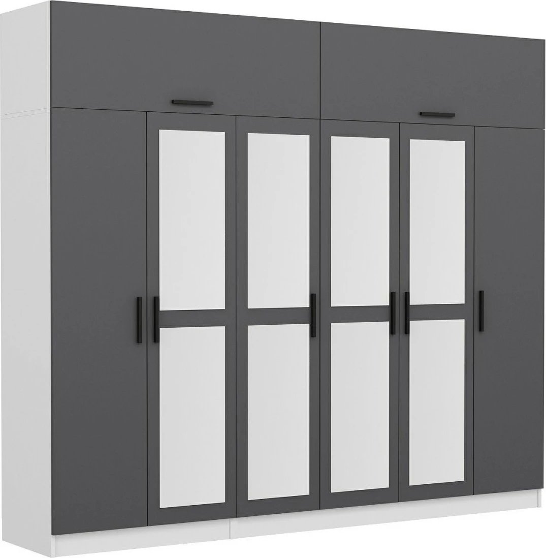 Dollap Skye Decor, anthracite dhe i bardhë, Kale - 5160