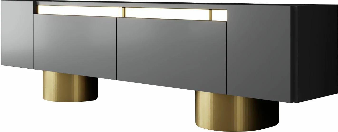 Komodë TV Hanah Home, bohem, antracit, ari