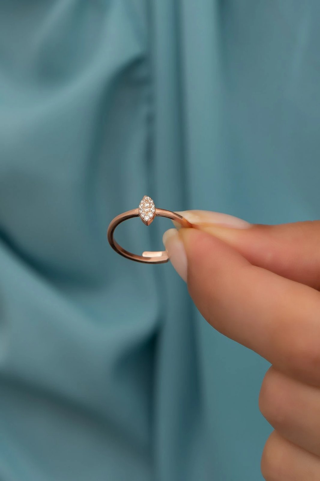 Unazë argjendi, ngjyrë rozë ari, Jumeon, NRZ99709