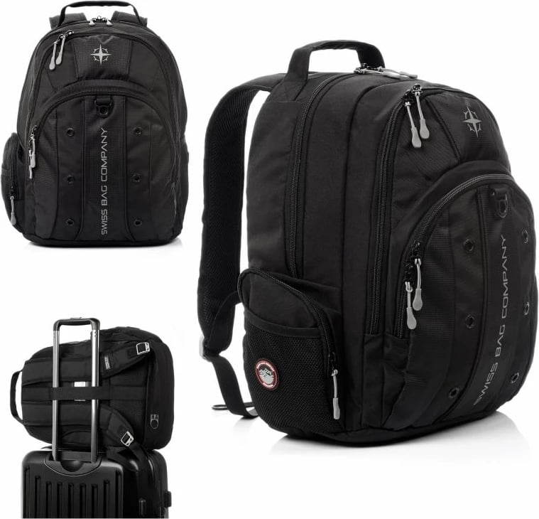 Çantë shpine Inny unisex, e zezë Çantë shpine Inny unisex, e zezë